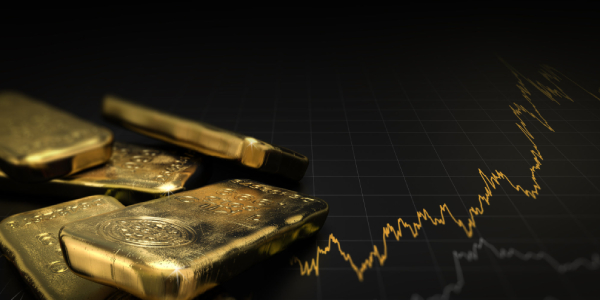 Illustrated image of Gold Ingots Displayed in A Black Background.
